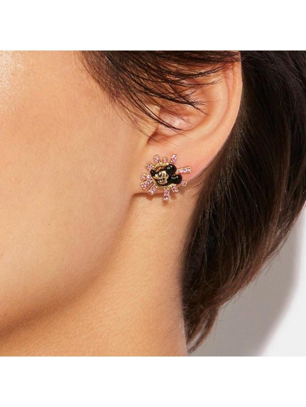 Coach Disney Mickey Mouse Stud Earrings - Picture 3 of 4